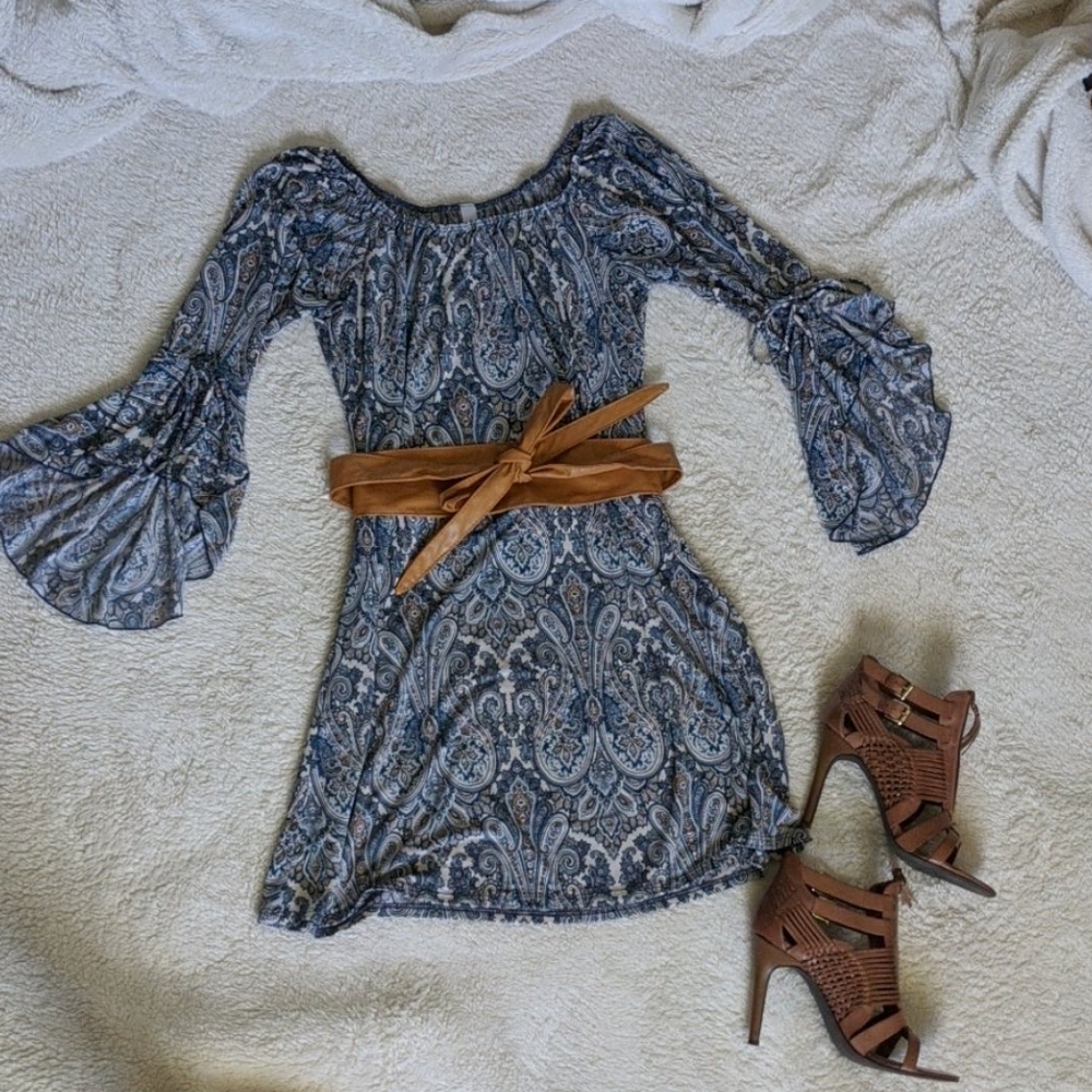 Blue Paisley dress